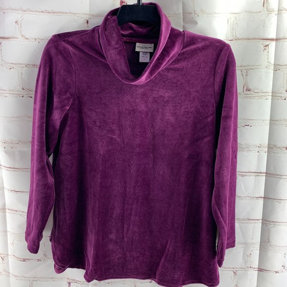 The Vermont Country Store Women's 2 pc Velour Sweat Set / Tracksuit Large - VTG - Picture 3 of 10